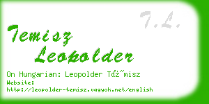 temisz leopolder business card